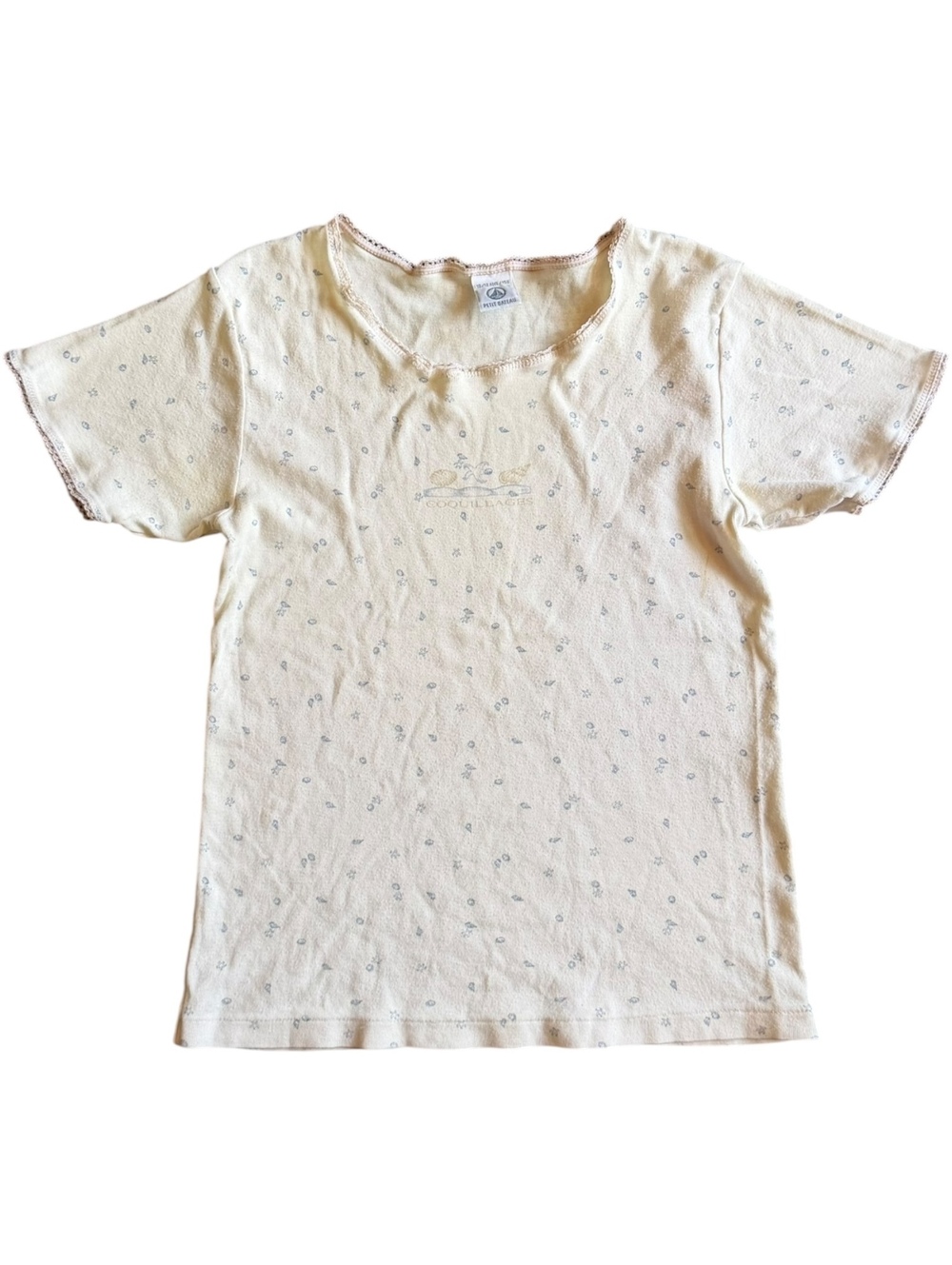 Coquillages Seashells 90’s Single Stitch Baby Tee